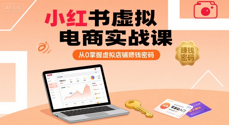 小红书虚拟电商实战课，从0掌握虚拟店铺賺钱密码-项目网