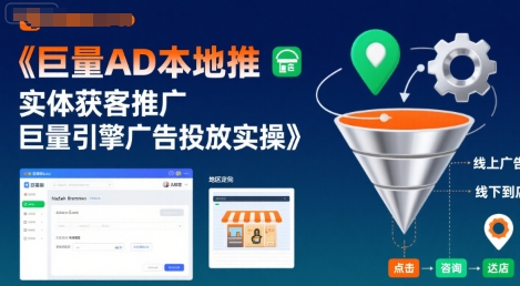 巨量AD本地推实体获客推广，巨量引擎广告投放实操-项目网