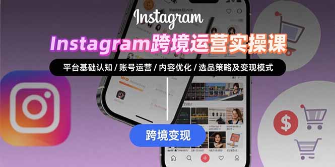 Instagram跨境运营实战：平台认知/账号运营/内容优化/选品策略及变现模式-项目网