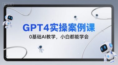 GPT4实操案例课，0基础AI教学，小白都能学会-项目网