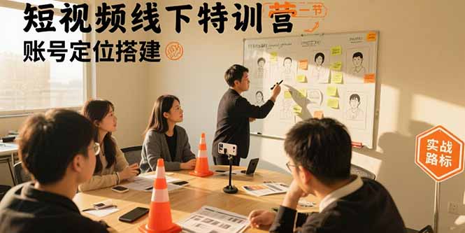 短视频线下特训营：账号定位搭建/口播号拍摄剪辑/直播间流量入口/变现实战-项目网