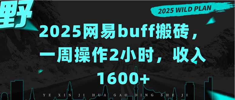 2025网易buff搬砖，一周操作2小时，收入1600+-项目网