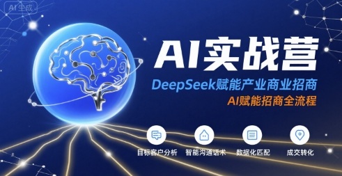 AI实战营：DeepSeek赋能产业商业招商，AI赋能招商全流程-项目网