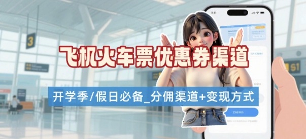 学生党必看！机票火车票优惠券申请渠道 + 项目打法，开学季节日速存-项目网