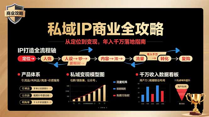 私域IP商业全攻略，从定位到变现，年入千万落地指南-项目网