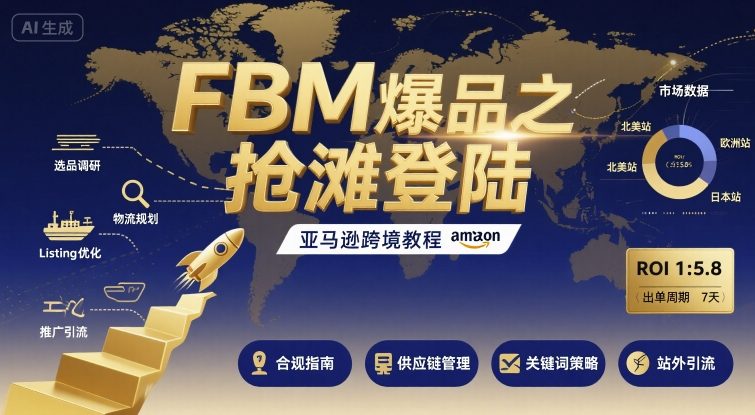 FBM爆品之抢滩登陆-亚马逊跨境教程-项目网