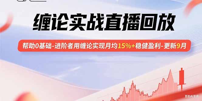 缠论实战直播回放：帮助0基础-进阶者用缠论实现月均15%+稳健盈利-更新9月-项目网