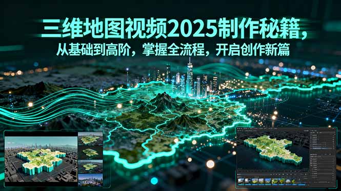 三维地图视频2025制作秘籍，从基础到高阶，掌握全流程，开启创作新篇-项目网
