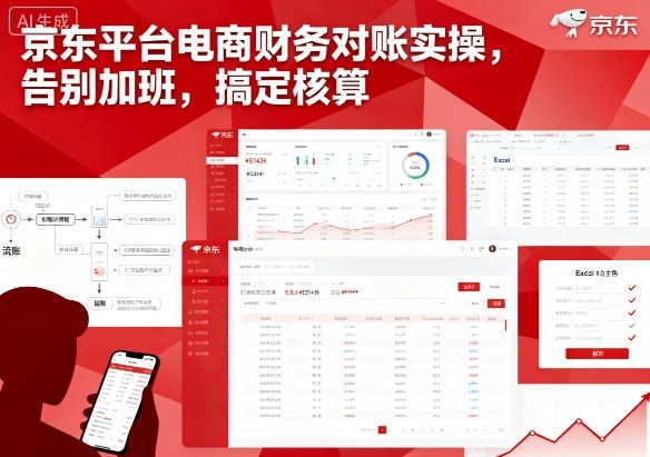 京东平台电商财务对账实操，告别加班，搞定核算-项目网
