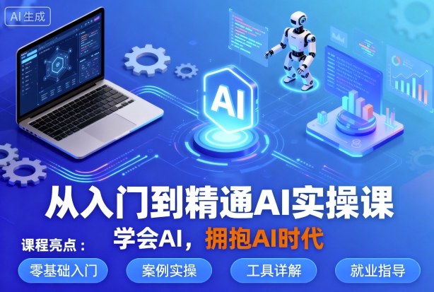 从入门到精通AI实操课，学会AI，拥抱AI时代-项目网