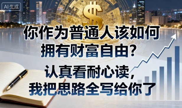 付费文章：你作为普通人该如何拥有财富自由？认真看耐心读，我把思路全写给你了-项目网