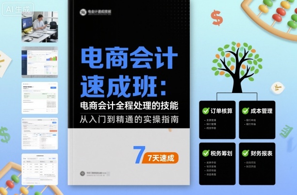 电商会计速成班，电商会计全程处理的技能-项目网