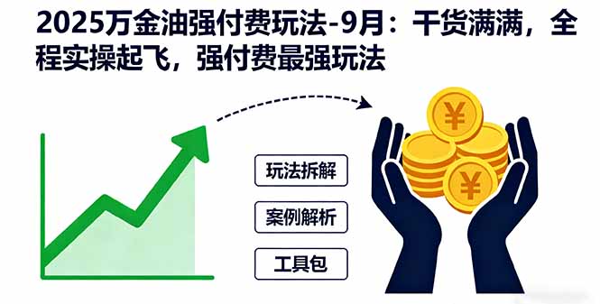 2025万金油强付费玩法-9月：干货满满，全程实操起飞，强付费最强玩法-项目网