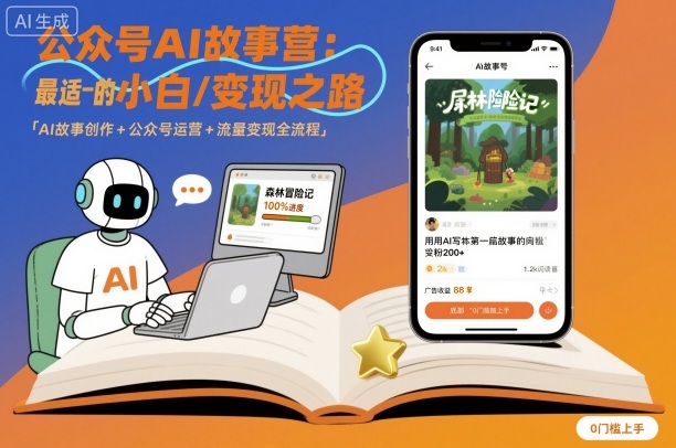 公众号ai故事营，最适合小白的自媒体变现之路-项目网