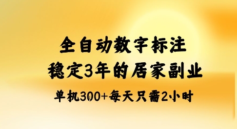 全自动数字标注，稳定3年的蓝海项目，居家也能矩阵开干的副业，单机日入3张+【揭秘】-项目网