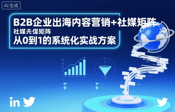 B2B企业出海内容营销+社媒矩阵，从0到1的系统化实战方案-项目网