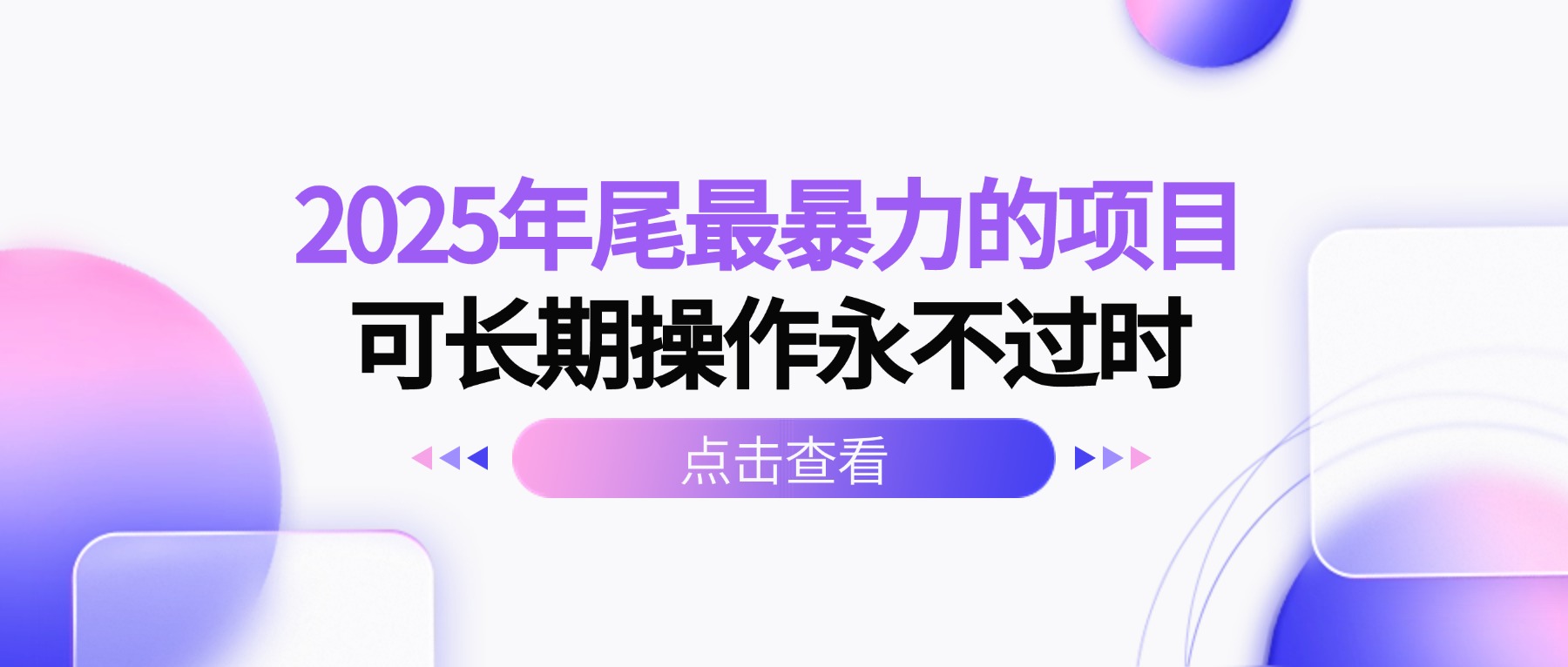 2025年尾最暴力的项目可长期操作永不过时-项目网