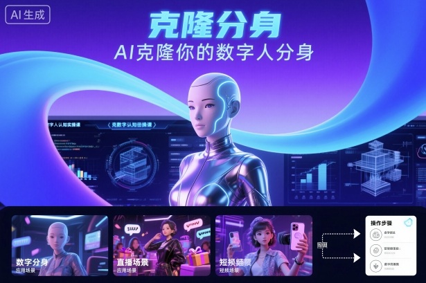 AI数字人认知实操课，克隆你的数字人分身-项目网
