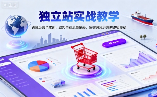独立站实战教学，跨境经营全攻略，助您告别流量依赖，掌握跨境经营的终极奥-项目网