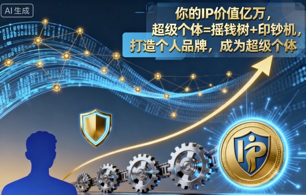 你的IP价值亿万，超级个体=摇钱树+印钞机，打造个人品牌，成为超级个体-项目网