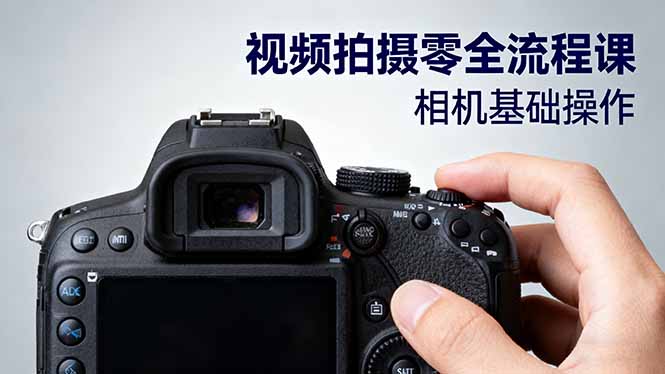 视频拍摄零全流程课：从相机基础操作到电影构图、光影布光、分镜头设计等-项目网