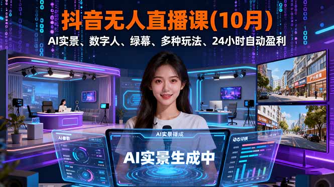 抖音无人直播课(10月-项目网