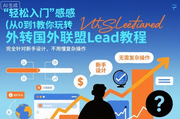 国外联盟賺美刀项目，从0到1教你玩转国外联盟Lead教程，纯新手可操作性100%-项目网