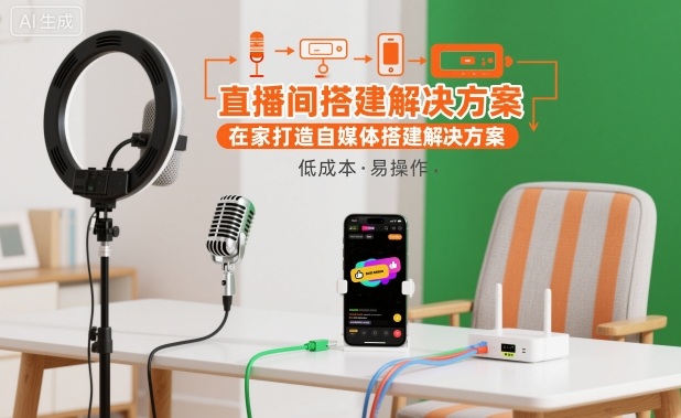 直播间搭建解决方案，在家打造自媒体搭建解决方案-项目网
