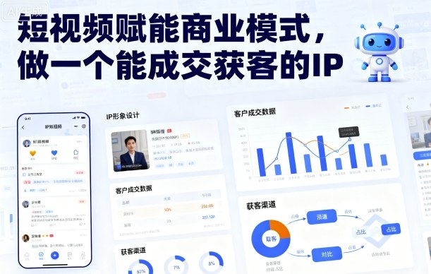 短视频赋能商业模式，做一个能成交获客的IP(更新)-项目网