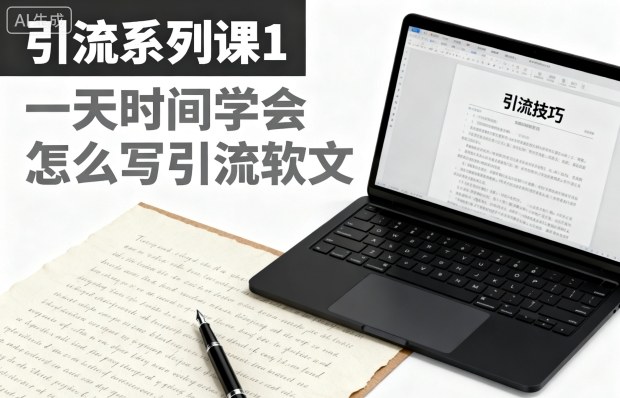 引流系列课1，一天时间学会怎么写引流软文-项目网