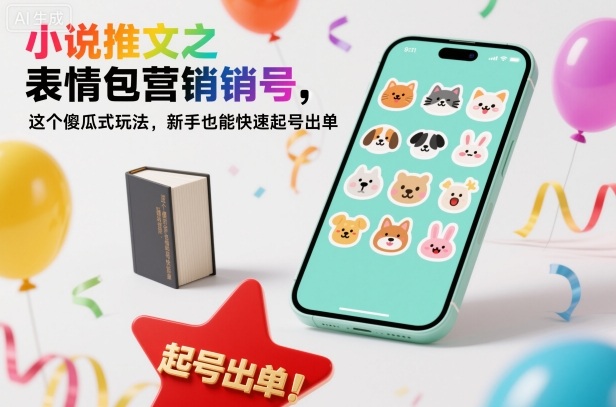 小说推文之表情包营销号，这个傻瓜式玩法，新手也能快速起号出单-项目网