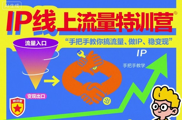 IP线上流量特训营，手把手教你搞流量、做IP、稳变现-项目网