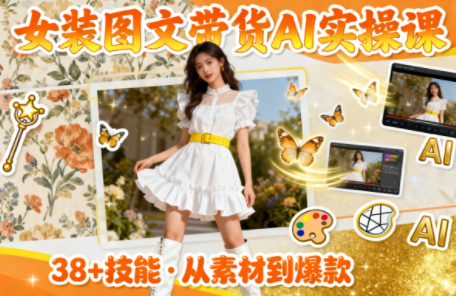 女装图文带货的AI实操课-项目网