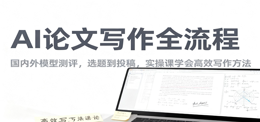 AI论文写作全流程，国内外模型测评，选题到投稿，实操课学高效写作方法-项目网