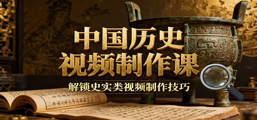 中国历史视频制作课：疆域地图集+参考文案+练习素材，解锁史实类视频制作技巧-项目网
