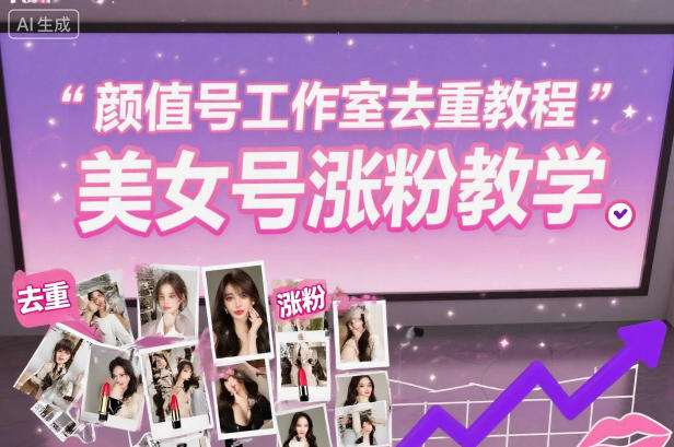 颜值号工作室去重教程，美女号涨粉教学-项目网
