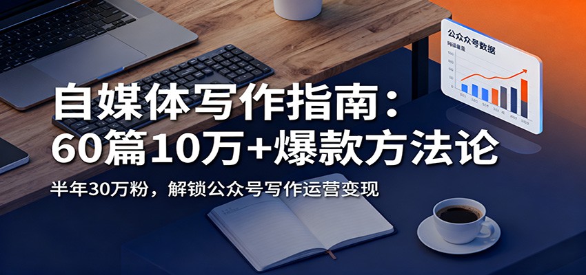 自媒体写作指南：60篇10万+爆款方法论，半年30万粉，解锁公众号写作运营变现-项目网