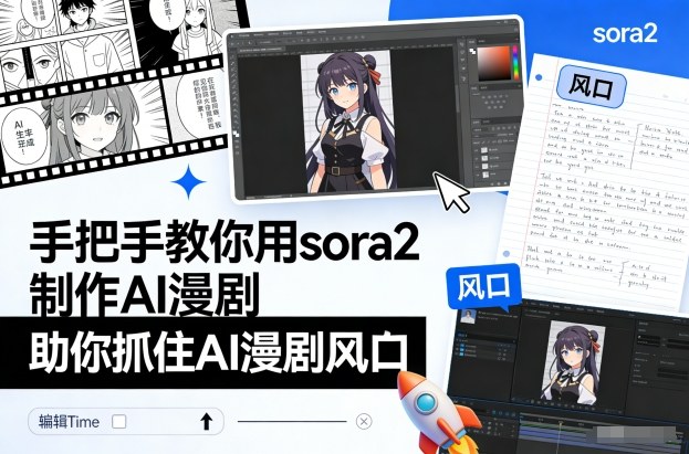 手把手教你用sora2制作AI漫剧，助你抓住AI漫剧风口-项目网