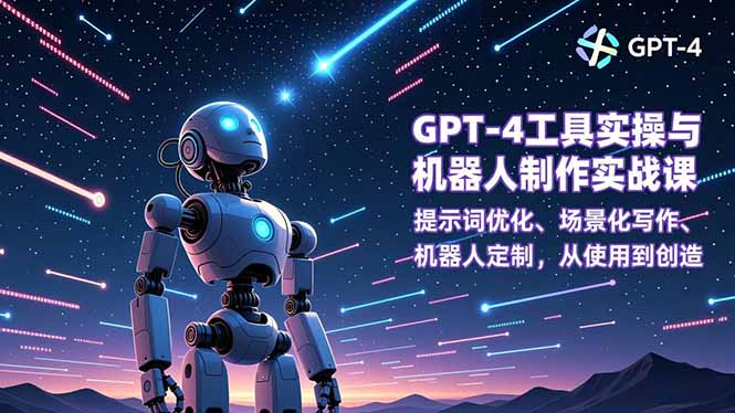 GPT-4工具实操与机器人制作实战课：提示词优化、场景化写作、机器人定制，从使用到创造-项目网