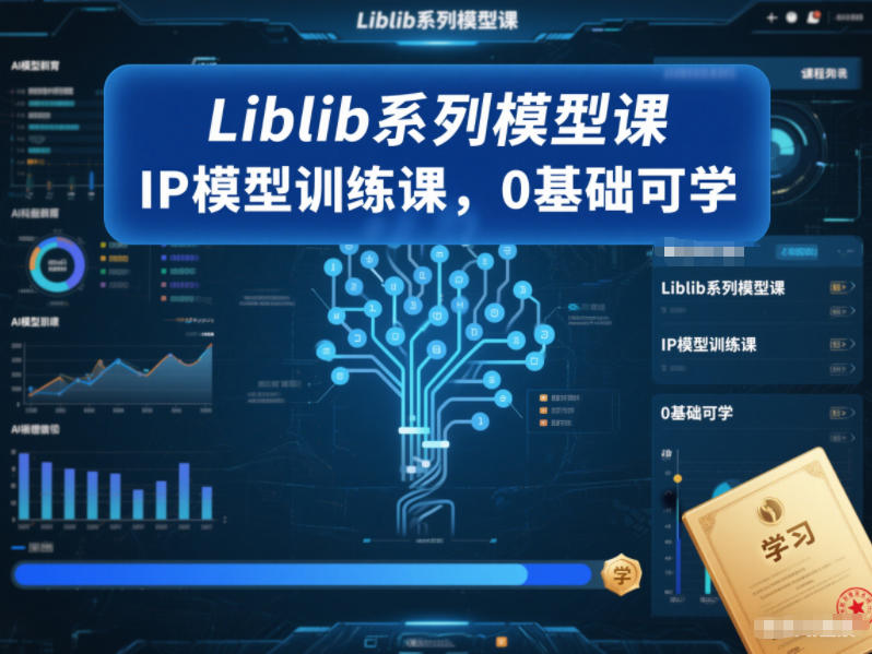 Liblib系列模型课，IP模型训练课，0基础可学-项目网