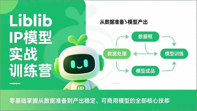 Liblib IP模型实战训练营，零基础掌握从数据准备到产出稳定、可商用模型的全部核心技能-项目网