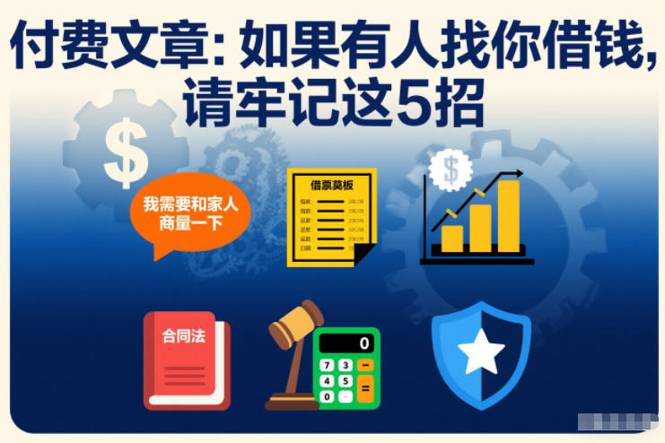 付费文章：如果有人找你借钱，请牢记这5招-项目网