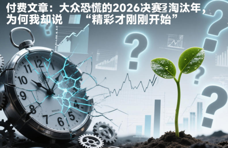 付费文章：大众恐慌的2026决赛淘汰年，为何我却说“精彩才刚刚开始”？-项目网