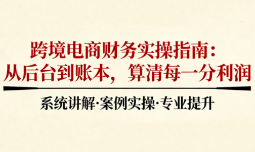 2025跨境电商财务实操指南-项目网