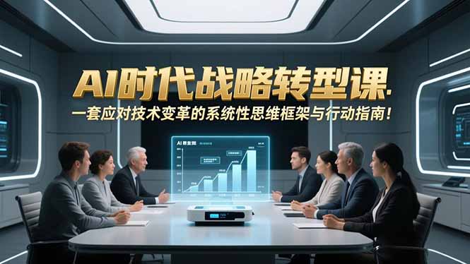 AI时代战略转型课：一套应对技术变革的系统性思维框架与行动指南！-项目网