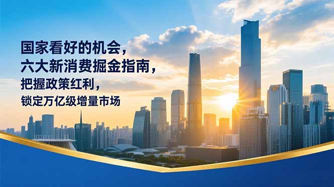 某付费文章：国家看好的机会，六大新消费掘金指南，把握政策红利，锁定万亿级增量市场-项目网