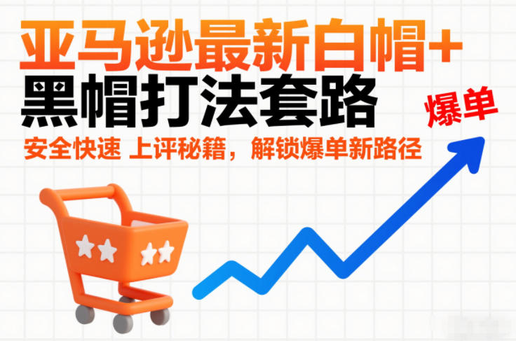 亚马逊最新白帽+黑帽打法套路，安全快速上评秘籍，解锁爆单新路径-项目网