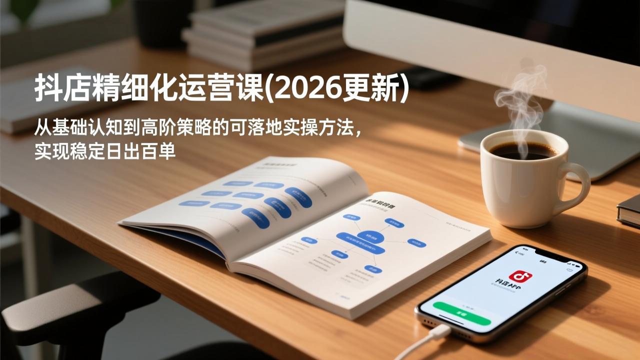 抖店精细化运营课(2026更新-项目网