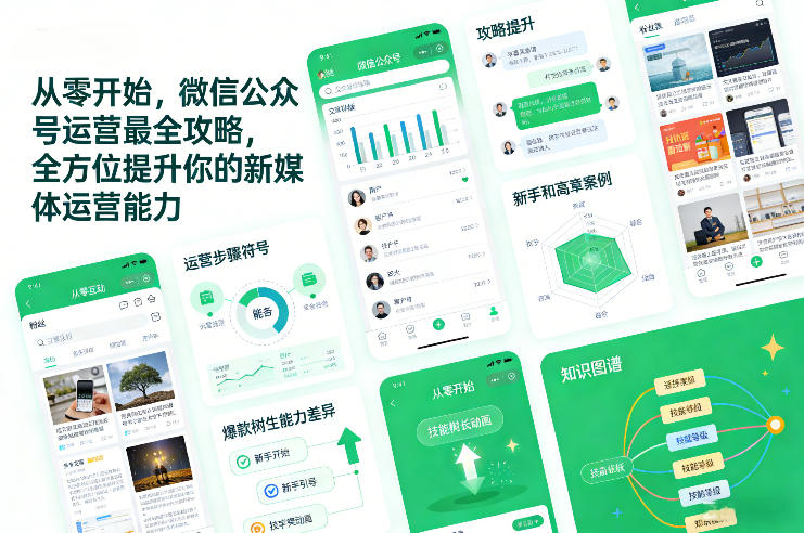 从零开始，微信公众号运营最全攻略，全方位提升你的新媒体运营能力-项目网