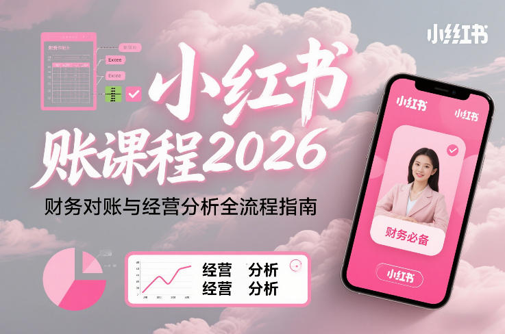 小红书对账课程2026，财务对账与经营分析全流程指南-项目网